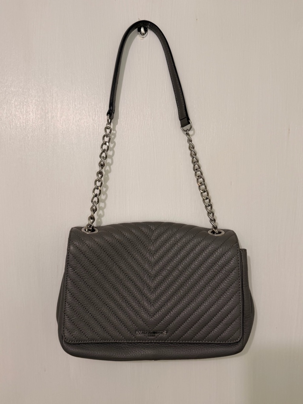 Karl Lagerfeld Paris Charlotte Quilted Pebble
Shoulder Bag